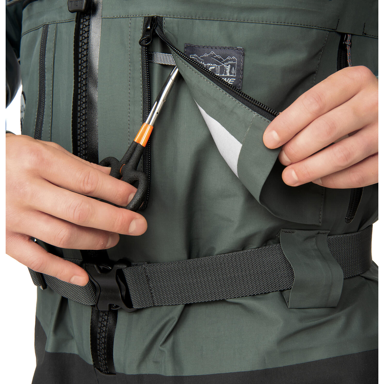 Guideline Alta NGx Sonic Zip Waders - Algae Green/Graphite