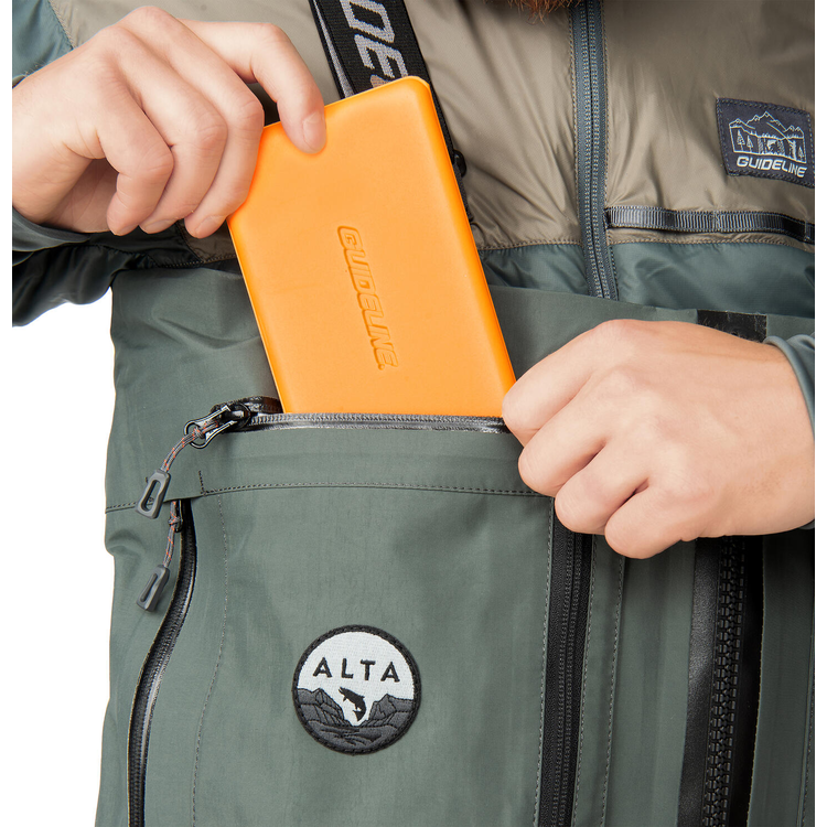 Guideline Alta NGx Sonic Zip Waders - Algae Green/Graphite