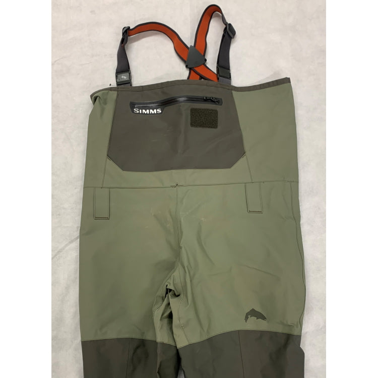 USED Simms Freestone Stockingfoot Waders Dark Gunmetal Size Medium King (530)