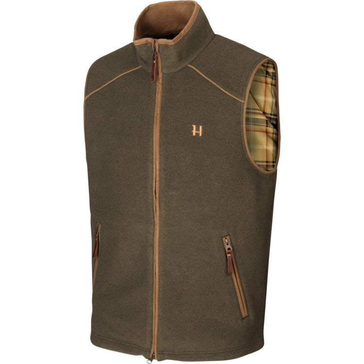 Harkila Sandhem Fleece Waistcoat - Willow Green Melange
