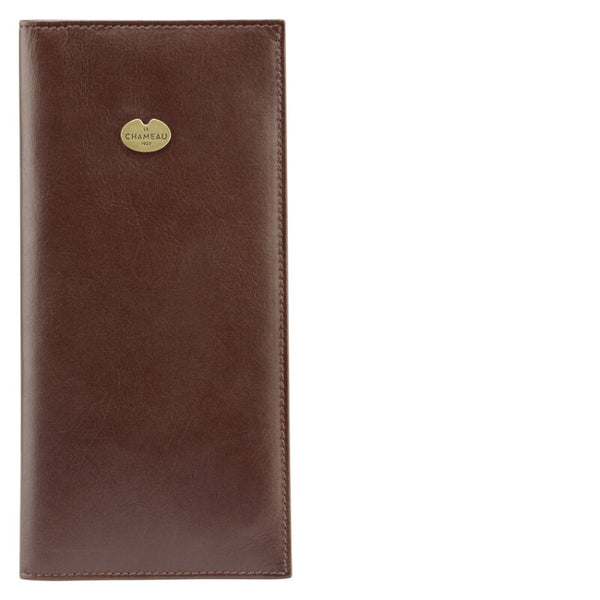 Le Chameau Leather Shotgun Licence Wallet - Dark Brown