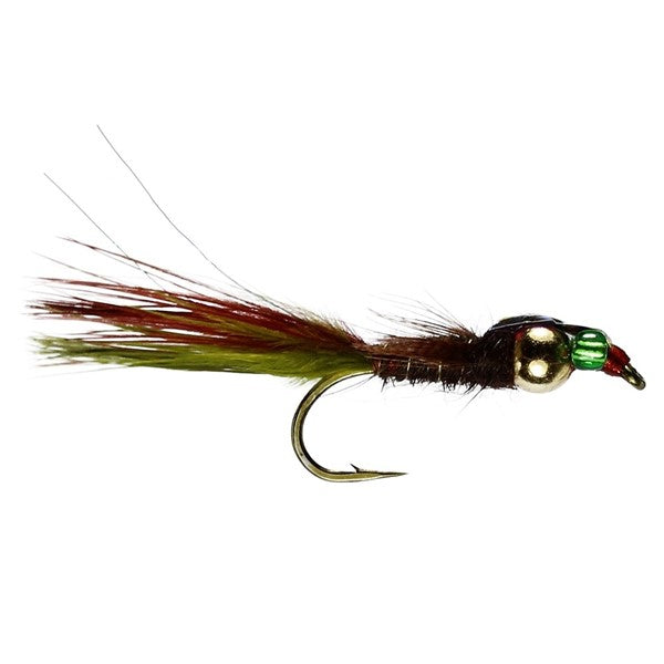 Beaded Marabou Damsel Brown Flies