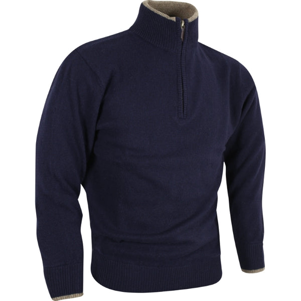 Jack Pyke Ashcombe Zipknit Pullover - Navy