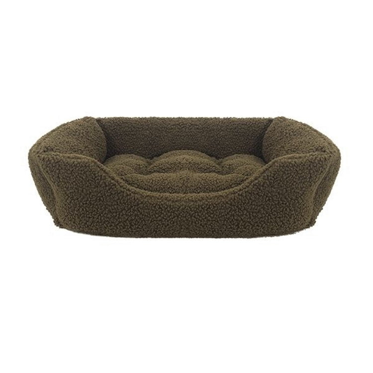 Rosewood Green Pile Fleece Dog Bed