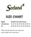 Seeland Size chart