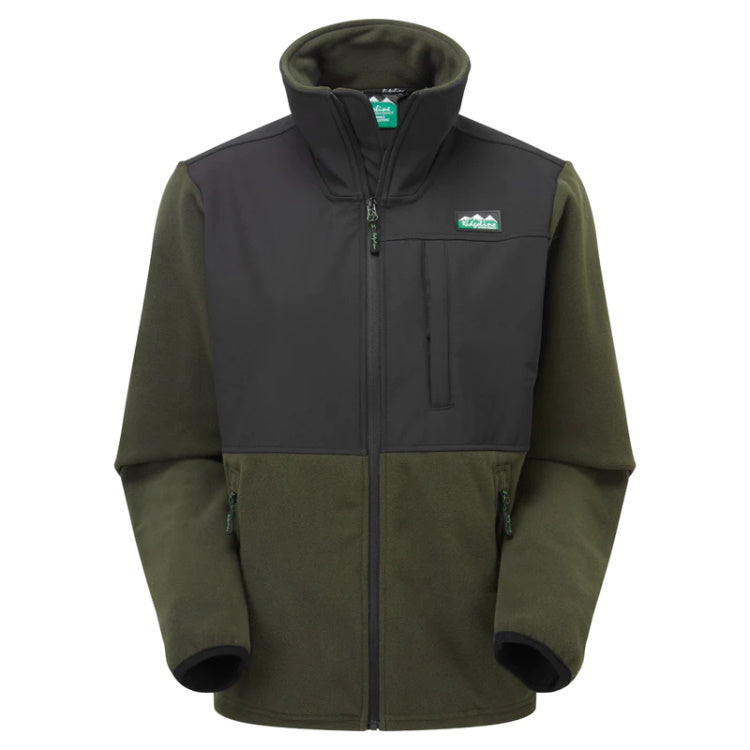 Ridgeline Hybrid Fleece Jacket - Olive/Black